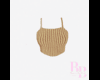 Ribbed Tan Crop Petite