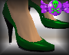 [LI] pvc green heels