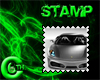 6C Silver Car Stamp
