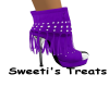 purple  tassel boot