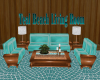 Teal Beach Living Room