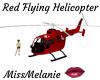 Red Flying Helicopter