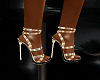 chic golden shoes