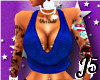 J5|Blue Crop'd Sweater