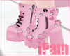 p. pink heart boot
