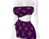 B LV Purple Dress CP