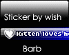 Vip Sticker Kitten loves