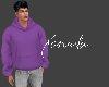 X Men Hoodie Violet