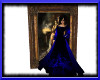 Medieval Blue Black Gown