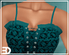 Teal Lace Bottom Dress