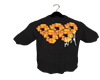 black offset tee