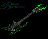 Electric green guitar M