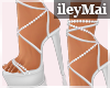i| White Lux Heels