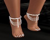 Chained Feet White