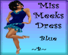 Miss Meeks Dress Blue