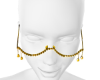 No Lens Glasses Gold