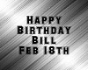 Birthday Balloons Bill