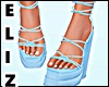 -E- Strap Sandals - Blue