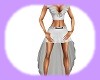 sassy 2pc white dress