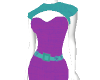 Dia Purple teal Dress