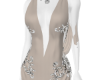 M! Bejeweled Gown Cream