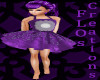 [F]Kid PurpleFlowerDress