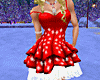!Snowflake Dress-Red 