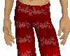 red suite pants