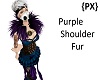 {PX}Purple Shoulder Fur