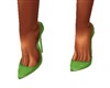 GREEN STILETTO PUMPS