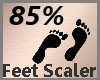 Feet Scale 85% F