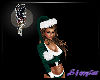 Teal Mrs Claus Hat