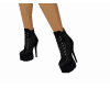 Black heel booties
