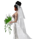 long white wedding veil