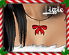 *L* Merry Red Bow Necklc