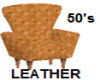 50'sTufted Leather Chair