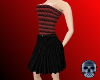 Red Stripey Corset Dress