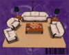 {D}sofa and chairs set