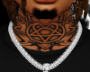 Heartagram Neck Tattoo