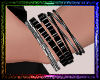 [M]BlackMetalBraceletSet