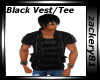 Black Vest with Tee New