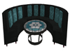 *CC* Black/Teal Couch