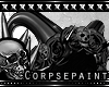 Skull Roses Spike Horns
