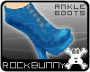 [rb] Leopard Boots Blue