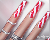 Ms Santa Candycane Nails