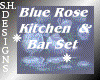 Blue Rose Kitchen Set