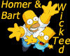 Homer & Bart Wicked Tee