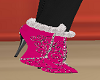 Fuchsia Pink Heel Boots