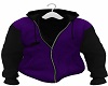 Purple Black Zip Hoody