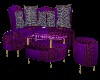 ;7; purple sofa set